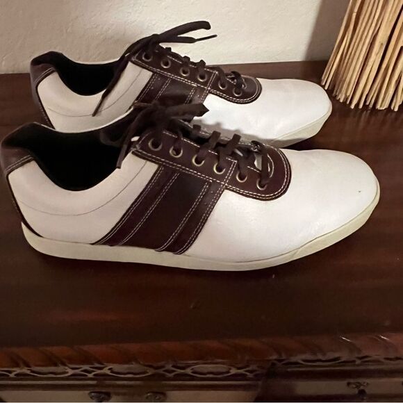 FootJoy Contour Casual Golf Shoe. White and Brown. Size 11.5. Good Condition! - Picture 4 of 12